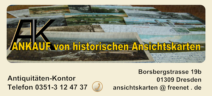 ANTIKLADEN / Antiquitäten-Kontor / ANKAUF Ansichtskarten